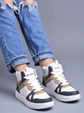 Shoetopia Smart High Top Casual Lace-Up White. Sneakers For Women & Girls /Eu40,White,7,B0DFVH3QWY
