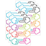 Ashley Productions Die-Cut Magnetic Pointing Fingers, 8 Per Pack, 6 Packs