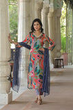 Gosriki Women'S Cotton Blend Straight Printed Kurta With Pant & Dupatta (Sukuna Multi-Gs_L_Multi_Large) Multicolour,Multicolour,,B0CQPJ956T