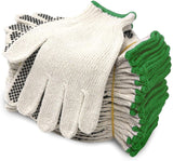Evridwear Cotton Polyester String Knit Shell Safety Protection Work Gloves for Painter Mechanic Industrial Warehouse Gardening C