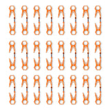 Amazon Basics Glove Clips for Work Safety, Glove Keepers for belt, Orange, 24-Pack