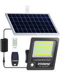 intelamp Solar Flood Lights Outdoor Waterproof, Linkable 12000mAh 3000LM Motion Sensor Floodlight with Remote Control Sensor Cas