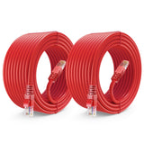 Maximm Cat 6 Ethernet Cable 40 ft (2-Pack) - High-Speed LAN Cable, Internet Cable, Patch Cable, and Network Cable - UTP, 10Gbps,