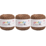 golo 3 Balls Crochet Thread Size 10 Crochet Yarn for Hand Knitting 736