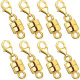 OHINGLT Magnetic Necklace Clasp Extra Strong, Gold Plated Magnet Jewelry Clasps Converters for Bracelet Necklaces Chain