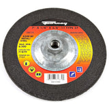 Forney 71879 Grinding Wheel with 5/8-Inch-11 Threaded Arbor, Metal Type 27, A24R, 7-Inch-by-1/4-Inch