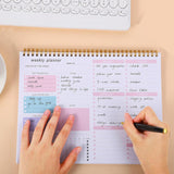Accuprints Weekly Planner Notepad With 52 Undated Sheets8.511- Weekly Desk Planner Pad With Spiral Binding For Women & Man, Offi