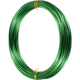 TecUnite Aluminum Craft Wire for Sculpting Armature Bendable Craft Wire for DIY Jewelry Making(Green, 10 M X 1.5 mm, 1 Roll)