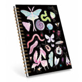 NaZaUK Pastel Entomology Notebook Journal for Women Teens Cute Gothic Hardcover Spiral Bound Journals for Work School Note Tak