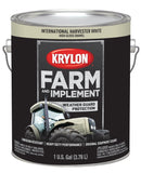 Krylon K01980000 Farm & Implement Brush On-Paint, High Gloss, International Harvester White, 1 Gallon
