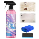 Diinou Bathroom Descaler Foam Cleaner, 10 Fl Oz Powerful Pink Bathroom Cleaner Spray,Bathrooms Descaler Foam Cleaners, Stubborn