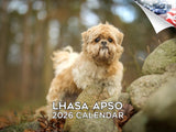 2025 2026 Lhasa Apso Calendar - Dog Breed Monthly Wall Calendar - 12 x 18 Open - Thick No-Bleed Paper - Giftable - Academic Teac