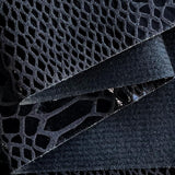 ONEART | Snake Skin Texture Faux Leather Fabric 54 Wide, Soft Embossed Vinyl for Sewing Crafts and Home Upholstery, Sold by Sepa