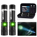 LED Tactical Flashlight Rechargeable, IPX6 Waterproof Flashlight, 2000lm, Super Bright LED, Zoomable, Pocket-Size Small LED Flas
