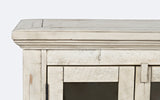 Jofran Inc. Rustic Shores Coastal Distressed Acacia Credenza Cabinet With Storage
