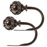 KAMANINA Decorative Curtain Drapery Holdbacks, Wall Mounted, 2 Pack Bronze