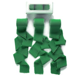 Pretty Jolly DarkGreen Chiffon Ribbon for Gift Wrapping 3 Rolls 2 Inch x 7Yd Silk Ribbons Handmade Fringe Fabric Ribbon for Flow