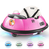 Hikole Kids Bumper Car with Remote Control, Electric Ride On Bumper Car for Toddler Ages 1.5-5 Years Old, Flashing LED Light, 36