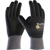 ATG 34846T/M Maxiflex Endurance, 15G Nylon, Full Nitrile W/Micro Dot Palm, Tagged Gray M