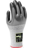 SHOWA 576 Nitrile/Nitrile Foam 3/4 Coated Cut Resistant Safety Glove with HPPE Liner, 13Gauge, Medium (12 Pair)