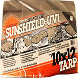 DeWitt 6 oz UV Resistant Sunshield Tarp, 10' x 12', Silver/Black