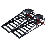 OUKIDR Car Ramps, 2 Pack Hydraulic Car Ramps 5T 11000lbs Capacity Low Profile Car Lift Service Ramps for Oil Changes, Automotive