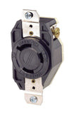 Leviton 2650 30Amp, 600Volt, Flush Mounting Locking Receptacle, Industrial Grade, Grounding, V0MAX, Black