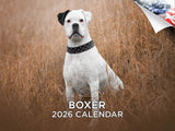 2025 2026 Boxer Calendar - Dog Breed Monthly Wall Calendar - 12 x 18 Open - Thick No-Bleed Paper - Giftable - Academic Teacher's