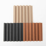 Art3dwallpanels Wood Slat Wall Paneling, 3 Pack WPC Soundproof 3D Wall Panels for Interior Wall Decor, Fluted Textured Panel Wal