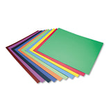 Pacon 5487 Peacock FourPly Railroad Board, 22 x 28, Assorted, 100/Carton