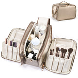 Travel Makeup Bag Women's Large Capacity Cosmetic Portable Organizer Large Opening Waterproof Storage Toiletry Bags Vertical Fre