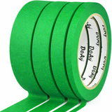 DOAY 4 Pack Green Painters Tape - Masking Tape 0.25, 0.50, 0.75, 1 Wide - Multi-Surface, Smart Adhesion, Multi-Size Pack - 360FT