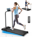 CIIHI Walking Pad Treadmill with Incline - 8% Incline Walking Pad with Handle Bar - Foldable Under Desk Treadmill for Home with