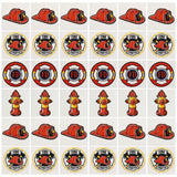 Fun Express - Firefighter Tattoos (72pc) for Birthday - Apparel Accessories - Temporary Tattoos - Regular Tattoos - Birthday - 7