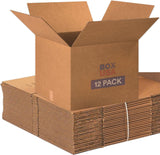 BOX USA Moving Boxes Large 20L x 20W x 15H, 12-Pack - Corrugated Cardboard Box for Packing, Shipping and Storage