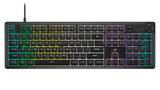 Corsair K55 CORE RGB Membrane Wired Gaming Keyboard Quiet, Responsive Switches Spill Resistance TenZone RGB Media Keys