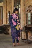 Gosriki Women'S Cotton Blend Straight Printed Kurta With Pant & Dupatta (Mahito Navy Blue-Gs_S_Blue_Small),Navy Blue,,B0CQPHN8WP