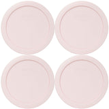 Pyrex 7201-PC 4-Cup Loring Pink Food Storage Replacement Lid (4-Pack) - Made in USA