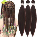 Kids Braiding Hair Pre stretched Color 4 Braiding Hair 16 inch for Kids Girls