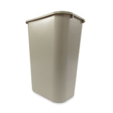 Rubbermaid Commercial Products 41QT/10.25 GAL Wastebasket Trash Container, for Home/Office/Under Desk, Beige (FG295700BEIG)