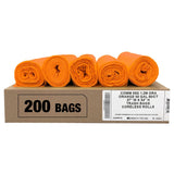 Ultrasac Heavy Duty 55 Gallon Orange Trash Bags - (Value 200 Pack) - 1.5 MIL equivalent Industrial Strength Plastic 37 x 54 for