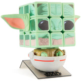Rubiks Cube, Star Wars Grogu Cuber with Display, Mandalorians The Child, Problem-Solving Brain Teaser, Classic Color-Matching Pu