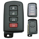 Replacement Key Fob Shell Case Fits for 2019 2018 2017 Toyota Highlander Avalon Camry Corolla RAV4 Keyless Entry Remote Control