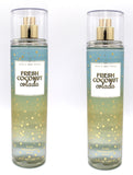 Bath and Body Works Fine Fragrance Mists Pack Of 2 8 oz. Bottles (Fresh Coconut Colada)