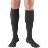 Truform Compression Socks, 15-20 mmHg, Men's Dress Socks, Knee High Over Calf Length, Charcoal, Medium