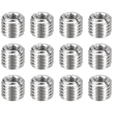 HARFINGTON 12pcs Thread Repair Inserts M14 x 2 Male to M8 x 1.25 Female Thread 12mm Long Stainless Steel Reducing Nuts Metric Se
