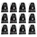 Kanushi Industries Shoe Pouch/Cover/Bag/Organiser Set Of 12 Black Color