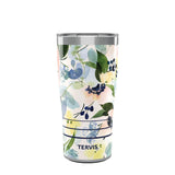 Tervis Traveler Yao Cheng - Floral Anemones Triple Insulated Tumbler Travel Cup Keeps Drinks Cold & Hot, 20oz, Stainless Steel