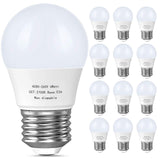 GOSCHE 60 Watt Light Bulb Equivalent, A15 Led Ceiling Fan Light Bulbs, 550 LM, E26 Led Bulbs, Small for Refrigerator Bulb, Bedro