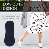 Xjarvis Premium 5 Pairs No Show Low Cut Loafer Socks For Men & Women Non Slip With Combed Cotton Socks For Sports Running & Hiking Pack Of 5 Navy (Free Size),Peach,4,B0B4G49ZC5